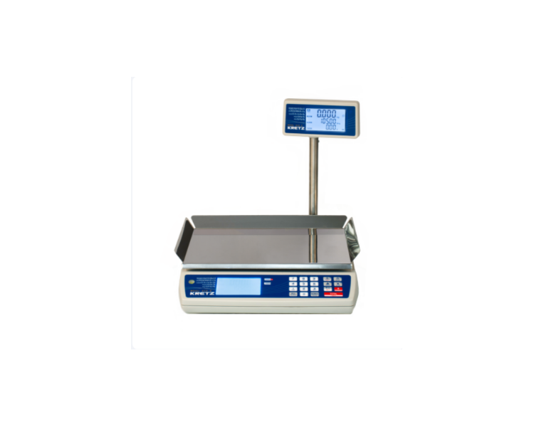 BALANZA ELECTRICA KRETZ NOVEL ECO 2 30KG PPI C/BAT VISOR ALTO