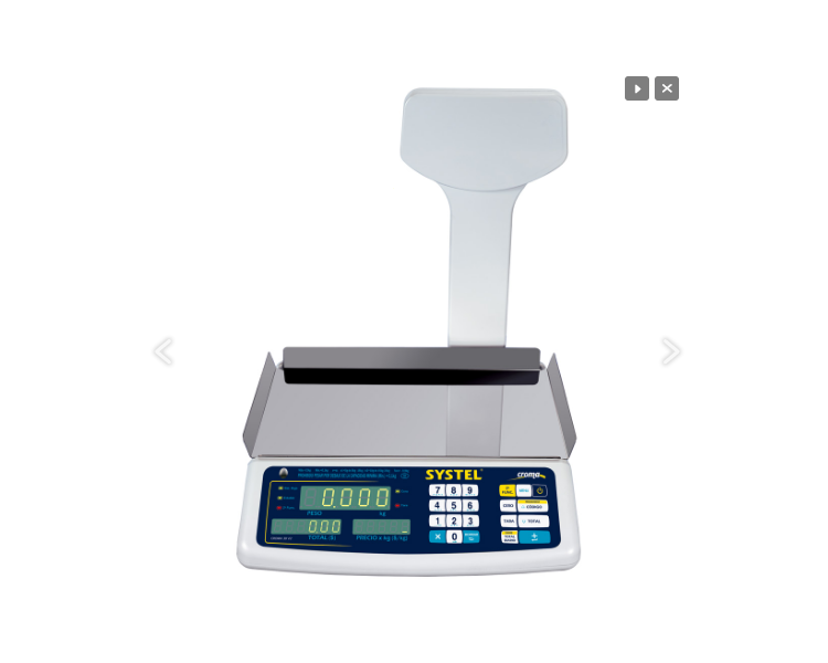 BALANZA ELECTRICA SYSTEL CROMA 31KG C/BATERIA