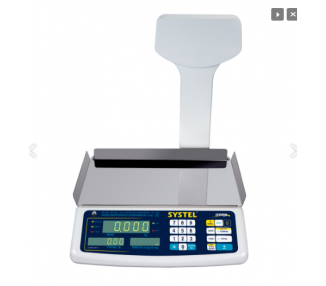 BALANZA ELECTRICA SYSTEL CROMA 31KG C/BATERIA