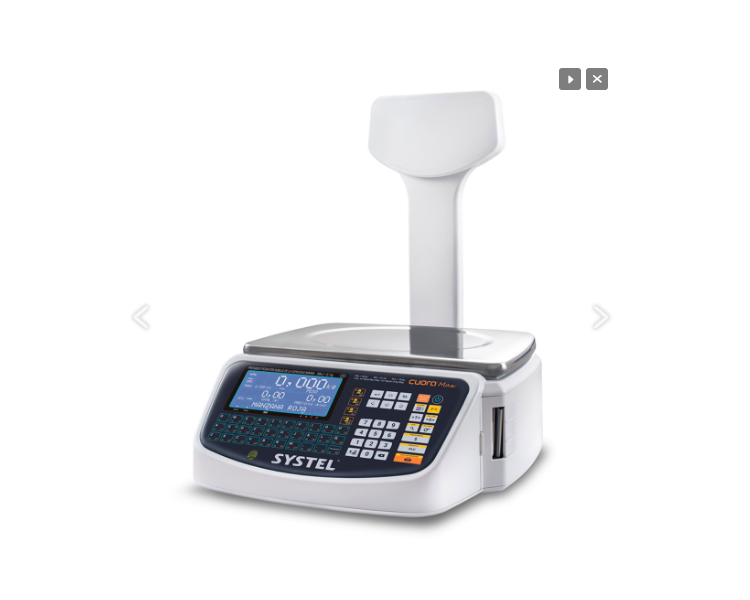 BALANZA ELECTRICA SYSTEL CUORA MAX 30KG C/MASTIL WIFI TICKET+ETIQ ADHESIVA