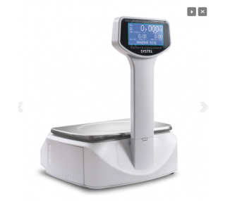 BALANZA ELECTRICA SYSTEL CUORA MAX 30KG C/MASTIL WIFI TICKET+ETIQ ADHESIVA