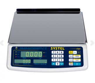 BALANZA ELECTRICA SYSTEL CLIPSE 31KG C/BATERIA