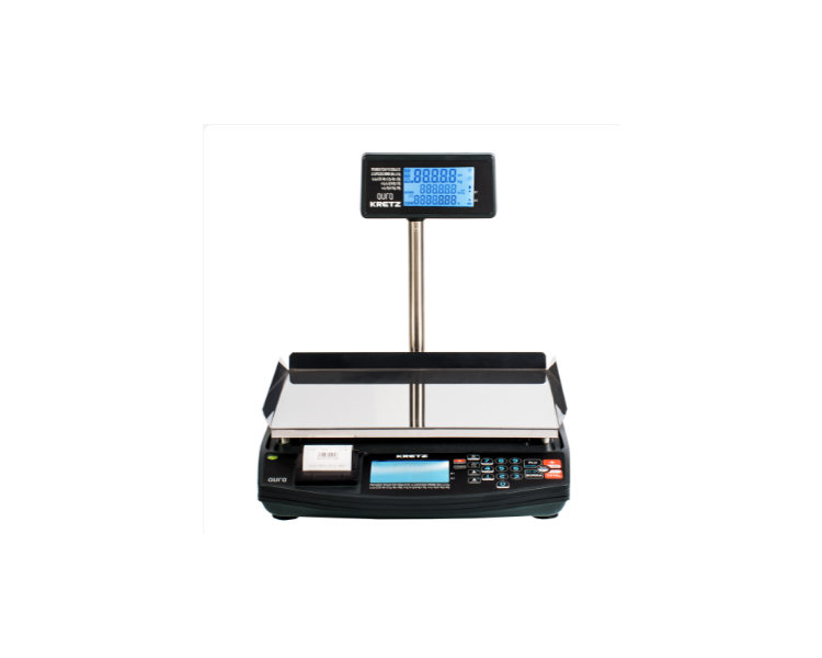 BALANZA KRETZ AURA 30KG CON MASTIL CON TICKETS