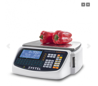 BALANZA ELECTRICA SYSTEL CUORA MAX 30KG C/MASTIL (TICKET)