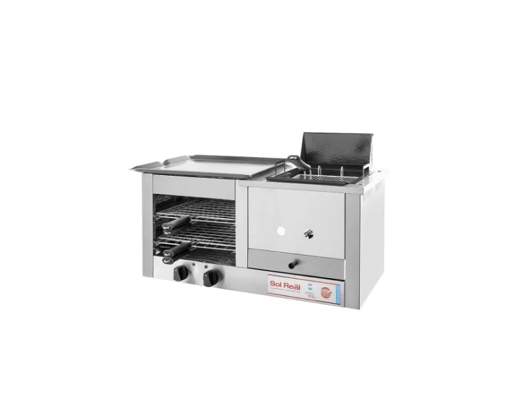 CARLITERO MULTIPLE SOL REAL CON PLANCHA Y FREIDORA