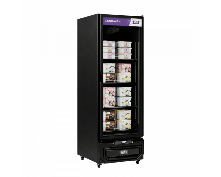 HELADERA EXHIBIDORA VERTICAL INELRO BAJA TEMPERATURA  578LTS BLACK