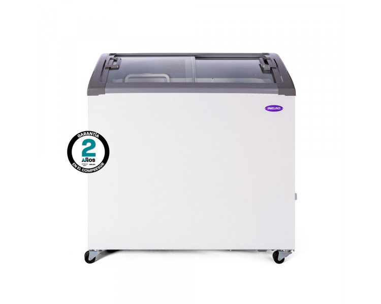 FREEZER INELRO TAPA VIDRIO INCLINADO FIH 270 PI PLUS 211 LITROS