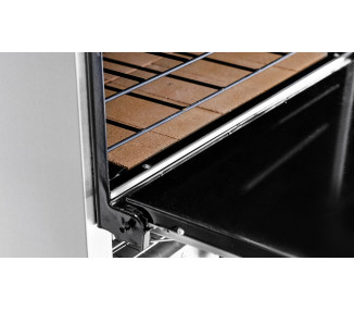 HORNO SOL REAL 8 PIZZAS ACERO CON CARLITERO DOBLE