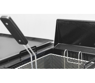 HORNO SOL REAL 8 PIZZAS ACERO CON CARLITERO Y FREIDORA