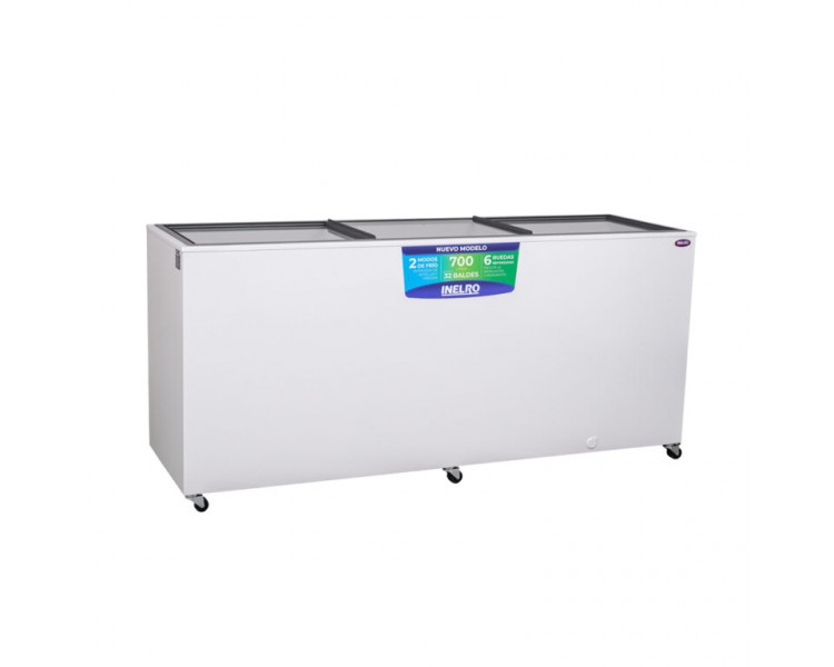FREEZER INELRO TAPA VIDRIO HORIZONTAL FIH 700 V 695 LITROS