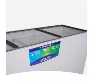 FREEZER INELRO TAPA VIDRIO HORIZONTAL FIH 700 V 695 LITROS
