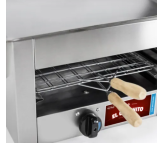 CARLITERO SIMPLE ACERO CON PLANCHA EL GAUCHITO