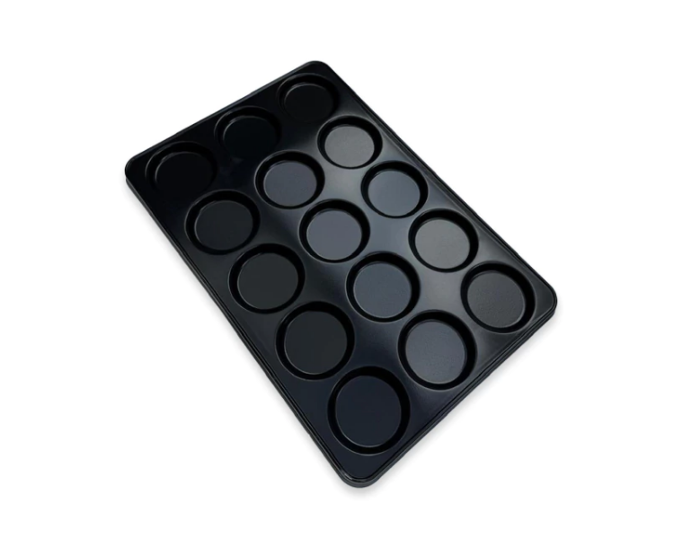 BANDEJA HAMBURGUESERA TEFLON ESTANDAR 70X45X15 MOLD 12 CM