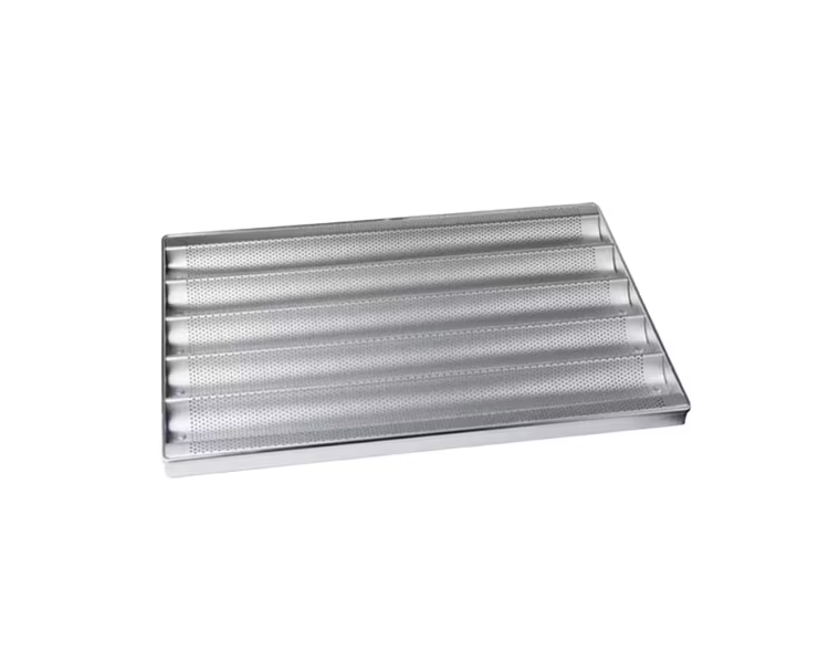 BANDEJA DE ALUMINIO ONDULADA PERFORADA 45X70 MOLDES PAN